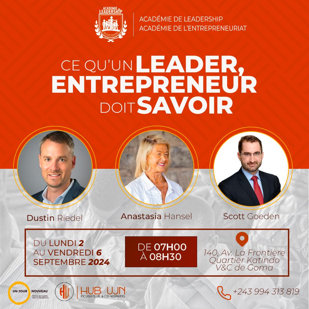 Marketing card for the speaking engagement.