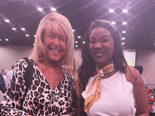 Patience Kulungu and Anastasia at the book signing.