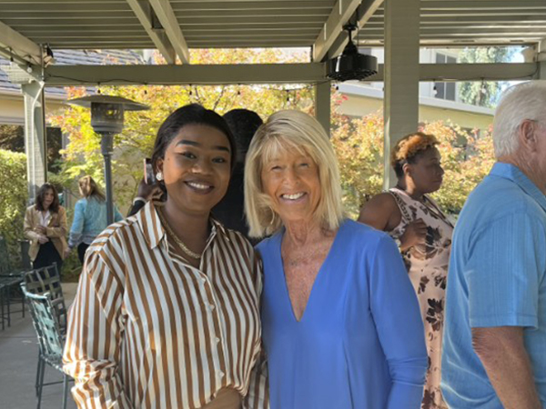 Patience Kulungu and Anastasia at the Congolese brunch.