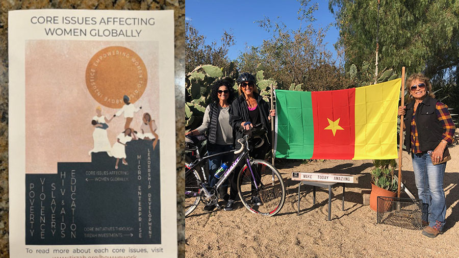 Pamphlet for TIRZAH on the left and Cycling for One with TIRZAH